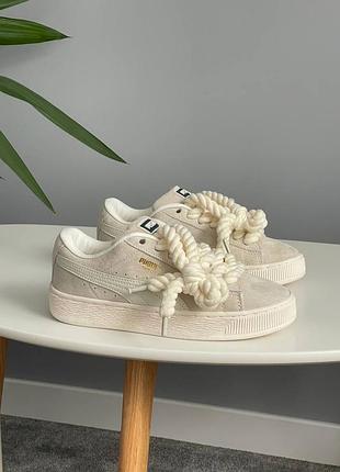 😍 кроссовки женские puma xl suede rope sneakers unisex beige