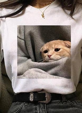 Футболка з котиком