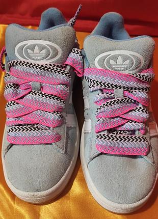 Стильные женские замшевые кроссовки adidas campus