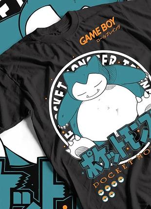 Футболка покемон - snorlax unisex