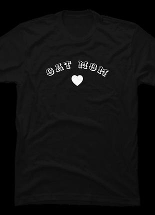 Футболка cat mom unisex