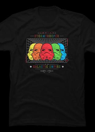 Футболка rainbow stormtrooper schematics unisex