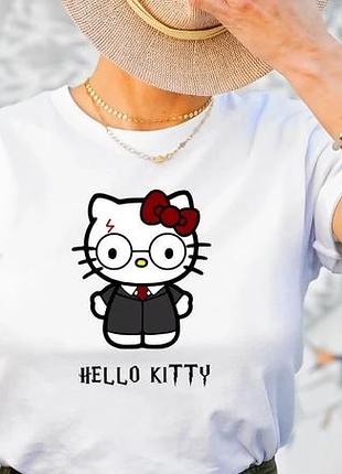 Футболка hp hello cute kitty unisex