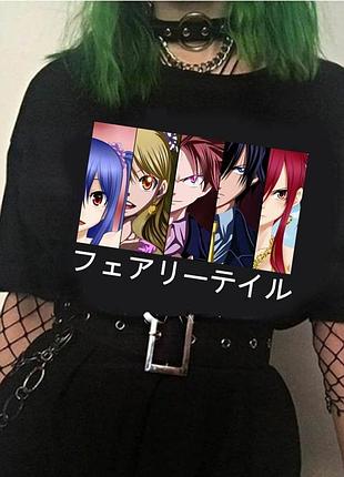 Футболка аниме fairy tail - хвост феи unisex