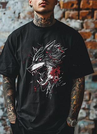 Футболка gothic wolf unisex
