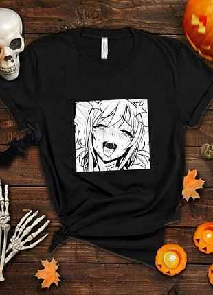 Футболка ecchi otaku hentai waifu ahegao unisex