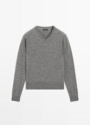 Шерстяной свитер massimo dutti 2