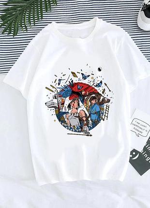 Футболка аниме «хаяо миядзаки» unisex
