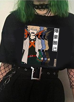 Футболка аниме моя геройская академия unisex
