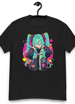 Футболка в стиле панк мику хацунэ unisex