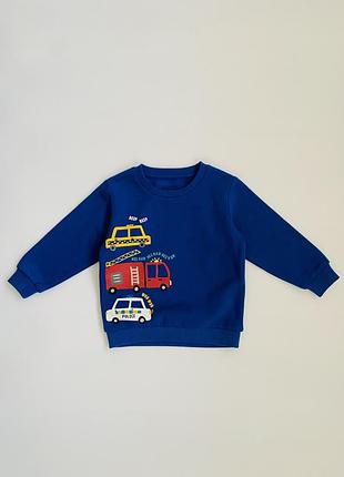 Утеплений світшот для хлопчика 2 роки бренду matalan з машинками