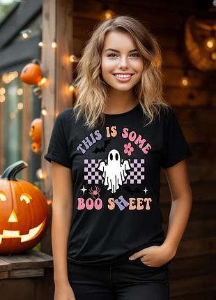 Футболка на хэллоуин с призраком unisex
