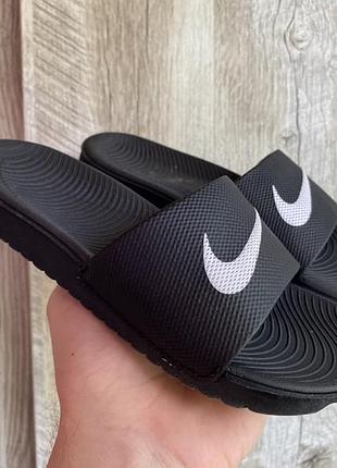 Дитячі шльопанці nike, розмір 31, чорні