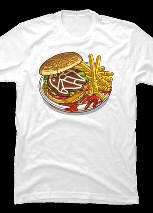 Футболка star wars death star burger unisex