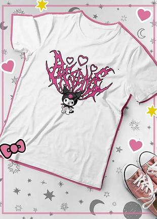 Футболка hello kitty kuromi unisex