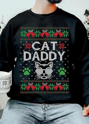 Свитшот christmas cat dad