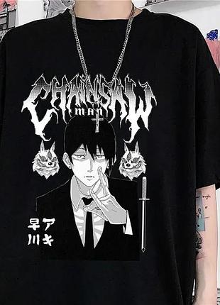 Футболка аніме «chainsaw man»