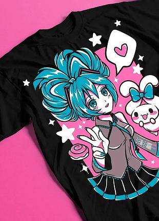 Футболка hatsune miku unisex