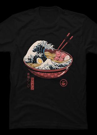 Футболка great ramen wave