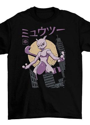 Футболка покемон - mewtwo psychic type
