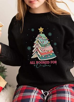 Свитшот christmas book tree
