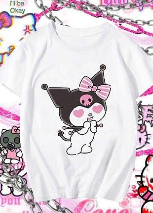 Футболка «куроми. hello kitty» unisex
