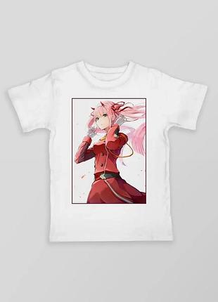 Футболка darling in the franxx zero two