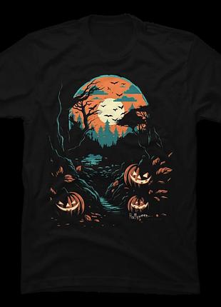 Футболка scary night halloween