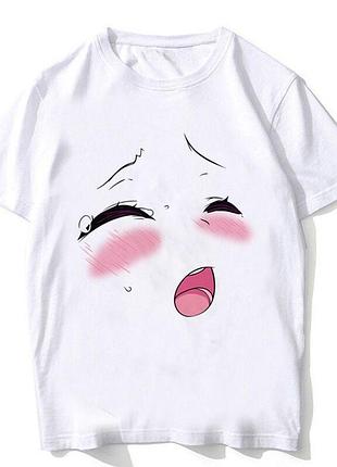Футболка аниме ahegao unisex