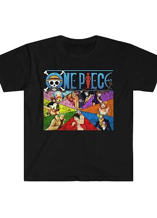 Футболка аниме one piece. большой куш unisex
