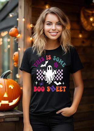 Футболка на хэллоуин с призраком unisex
