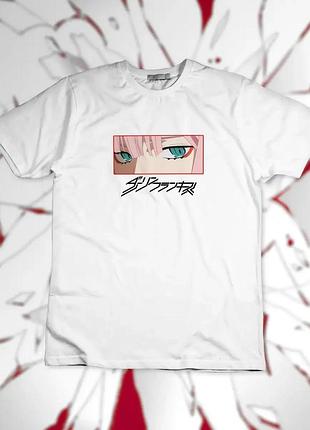 Футболка darling in the franxx zero two