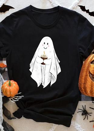Футболка coffee lover halloween