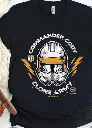 Футболка star wars командир коди клон