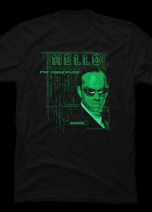 Футболка the matrix hello mr. anderson