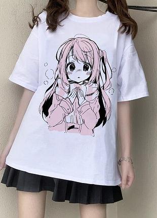 Футболка «кавайи девушка аниме» unisex