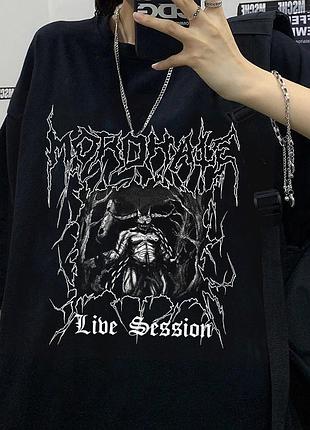 Футболка с принтом «live session»