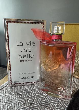 La vie est belle en rose lancome 100ml туалетна вода