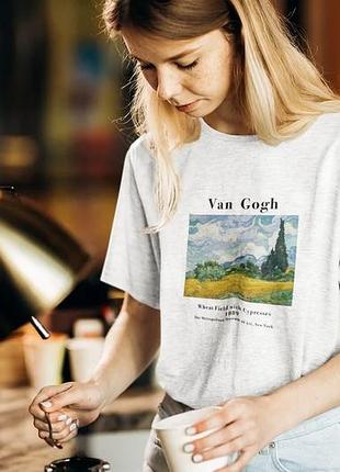 Футболка пшеничное поле винсента ван гога unisex