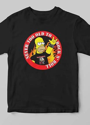Футболка rock. гомер unisex