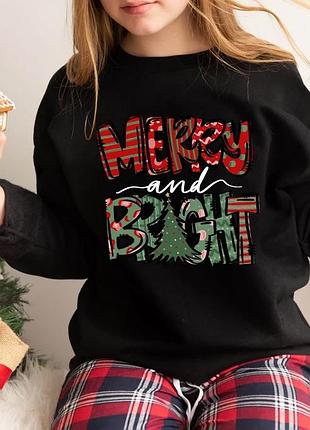 Свитшот merry and bright