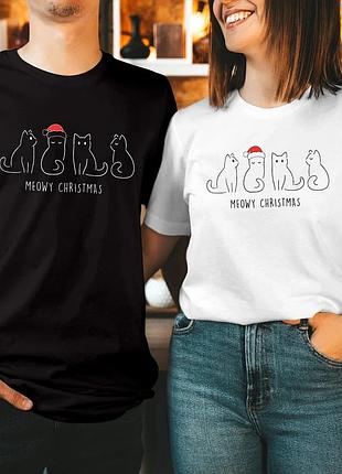 Футболка cat christmas unisex