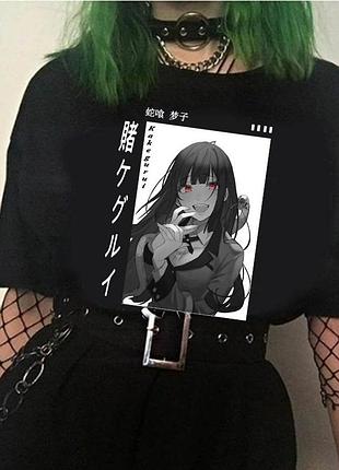 Футболка аниме безумный азарт unisex