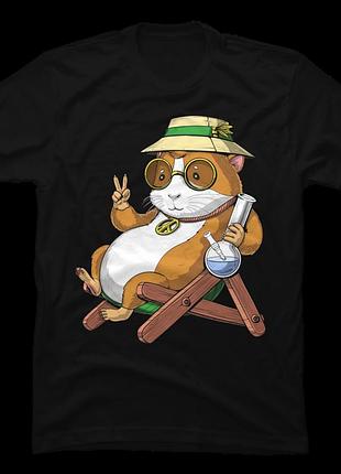 Футболка guinea pig hippie stoner unisex