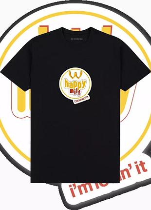Футболка happy milf unisex