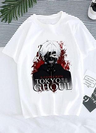 Футболка аніме tokyo ghoul — токійський гуль білий