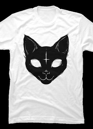 Футболка satanic cat unisex