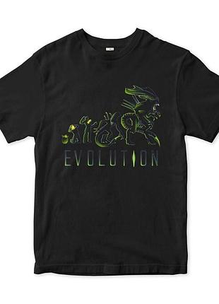 Футболка alien xenomorph evolution unisex