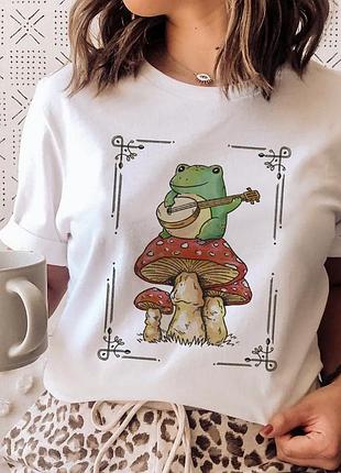 Футболка mushroon frog unisex