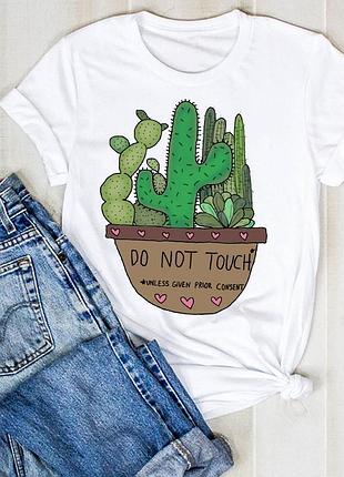 Футболка с кактусами unisex